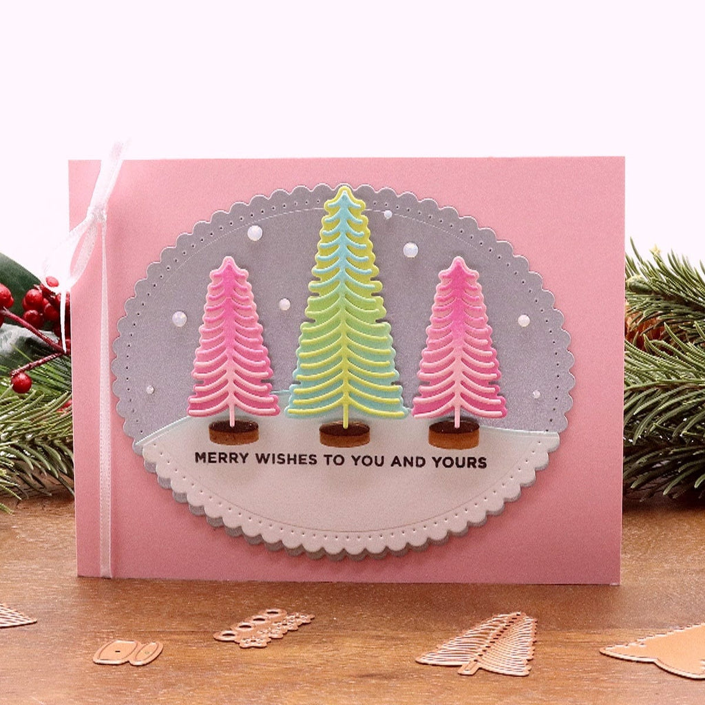 Bottle Brush Trees Etched Dies from the Tis the Season Collection (S3-417) Project Example 11