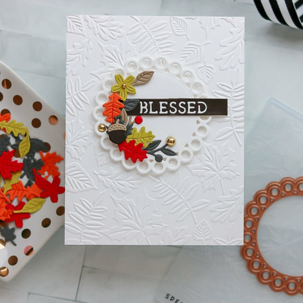 Mini Fall Blooms Etched Dies from the Fall Traditions Collection (S2-321) Lisa Mensing Example 1