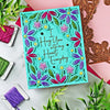 Stitched Card Front, Border & Flower - Large Die of the Month (DOML-MAY21) Sandi MacIver Example