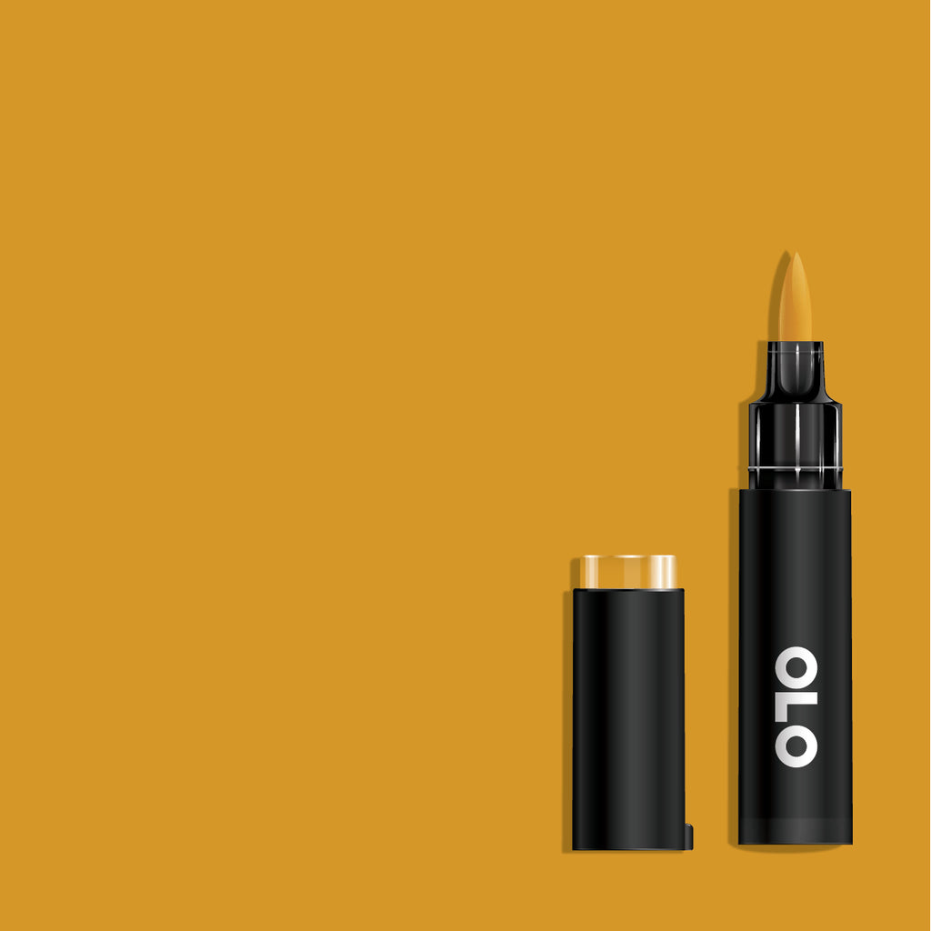 OLO-005YO2.5YellowOchreBrushMarker