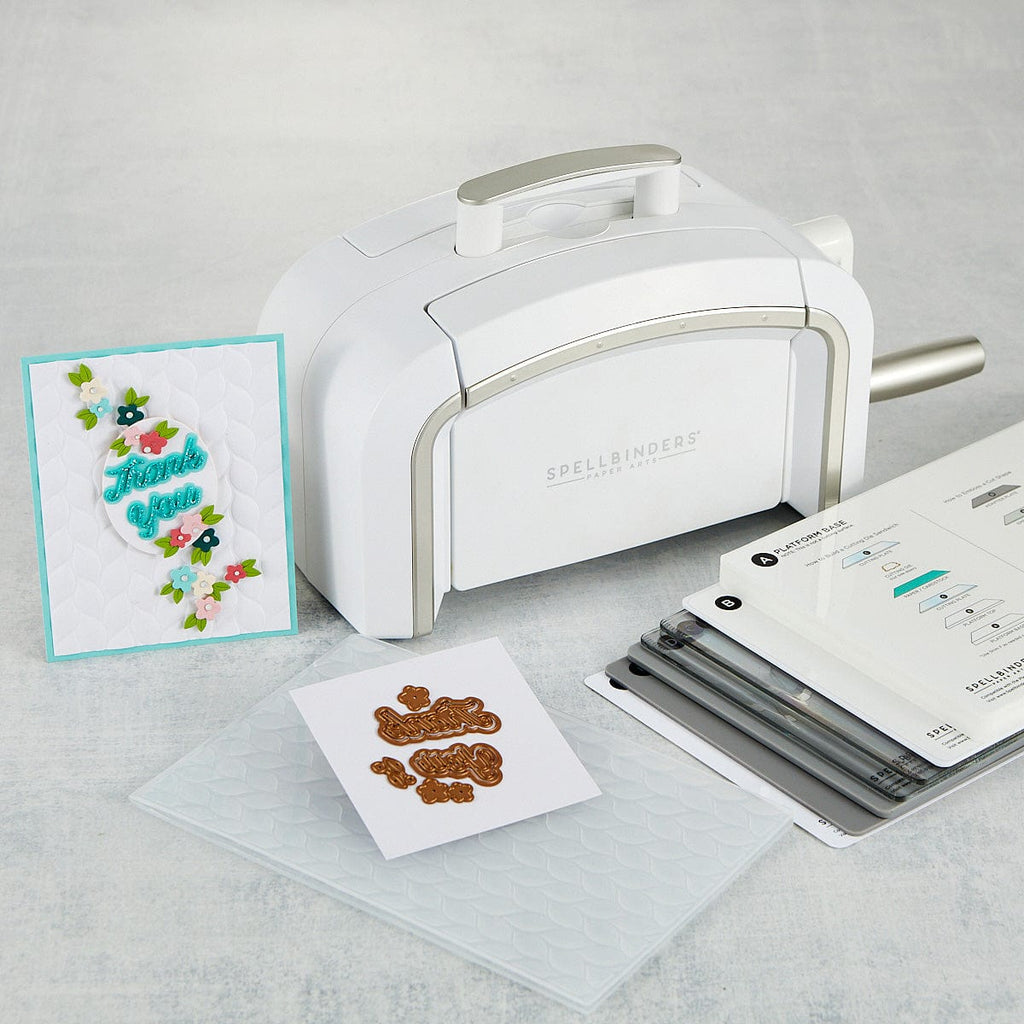 Spellbinders - New and Improved - Platinum Die Cutting Machine - Universal  Plate System - Nested Basics Bundle
