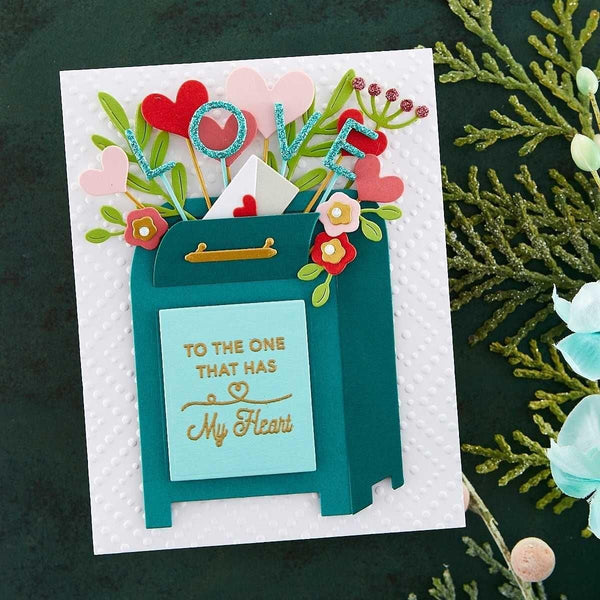 Parcel & Post Heart Decorations Etched Dies