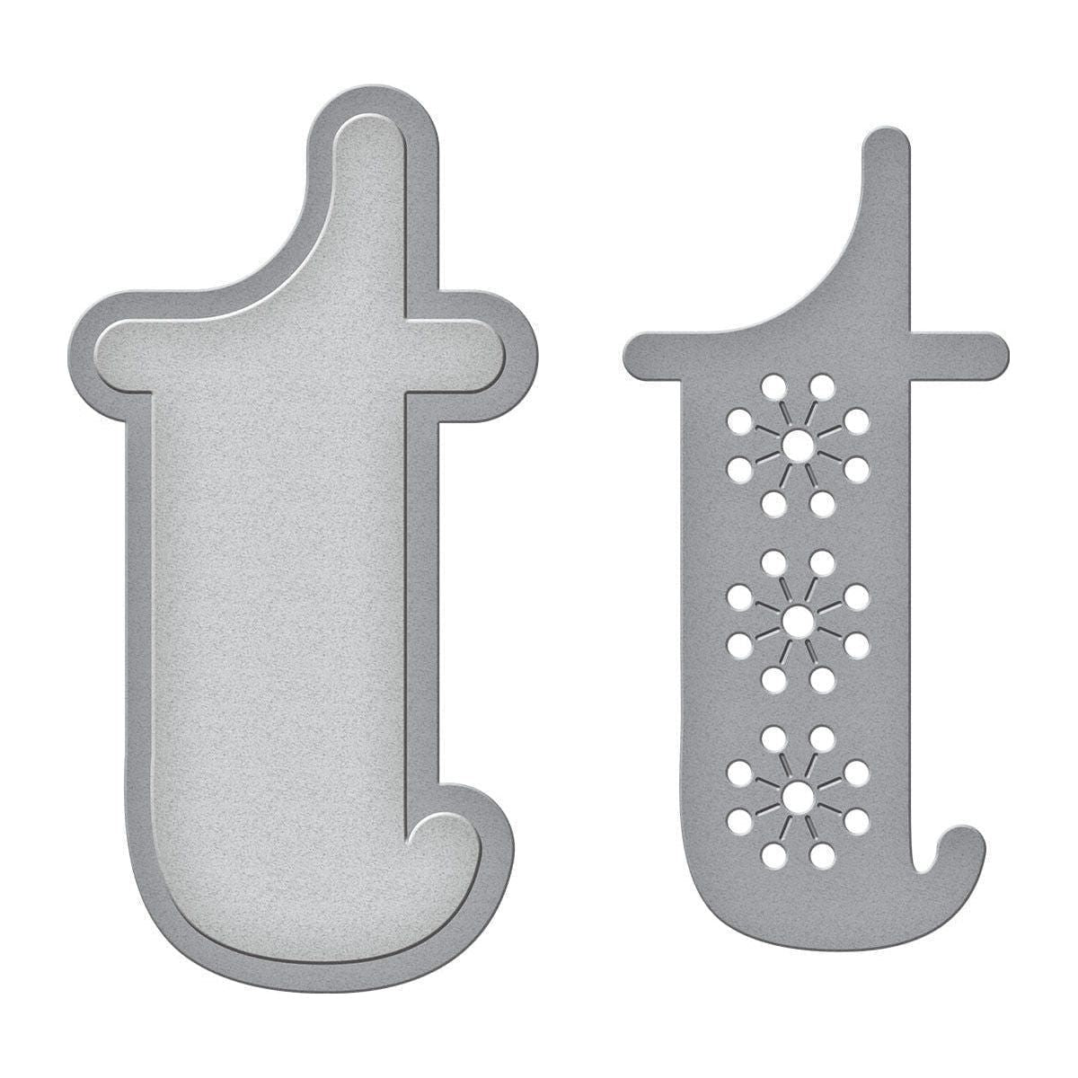 Stitched t Etched Dies from the Stitched Alphabet Collection