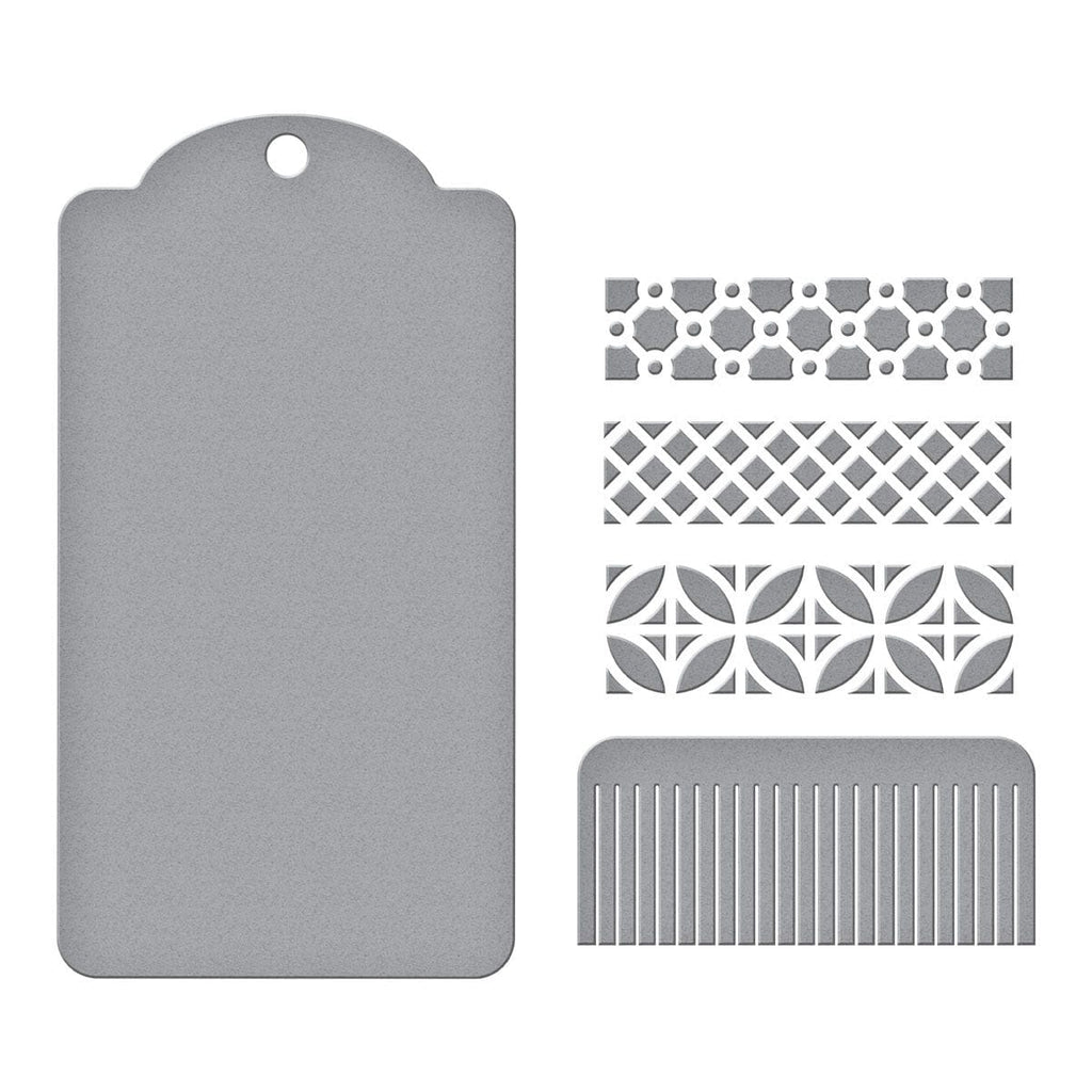 Create a Decorative Tag Etched Dies from the Inspired Basics Collection (S3-433) colorization.