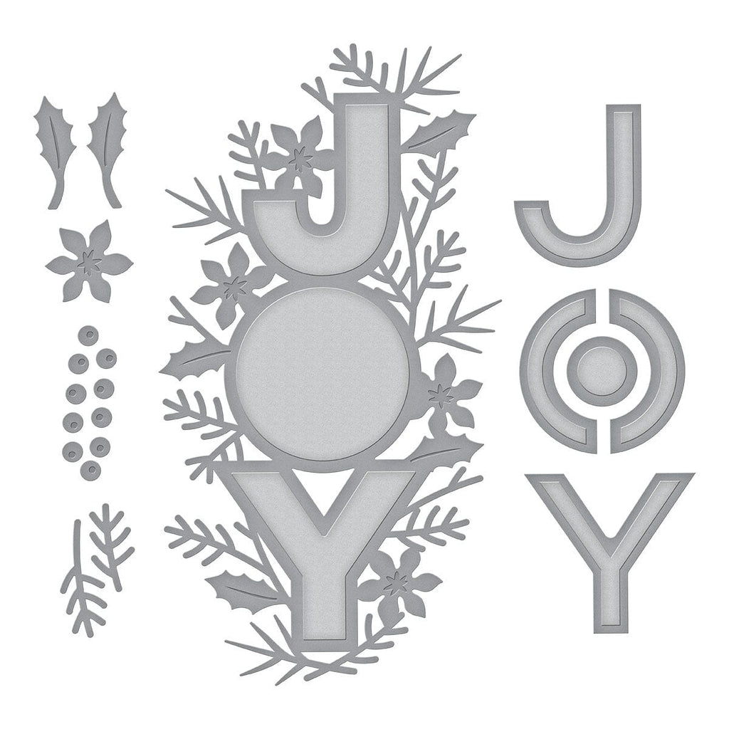 Shapeabilities Joy Etched Dies Holiday 2019 (S4-1012) Colorization