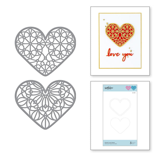 Forever Love Hearts Etched Dies from Expressions of Love Collection (S4-1087) Combo Image