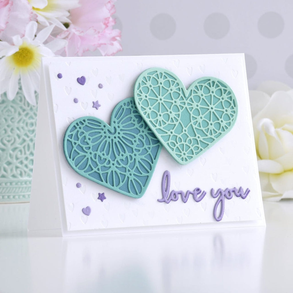 Forever Love Hearts Etched Dies from Expressions of Love Collection (S4-1087) Project Example 4
