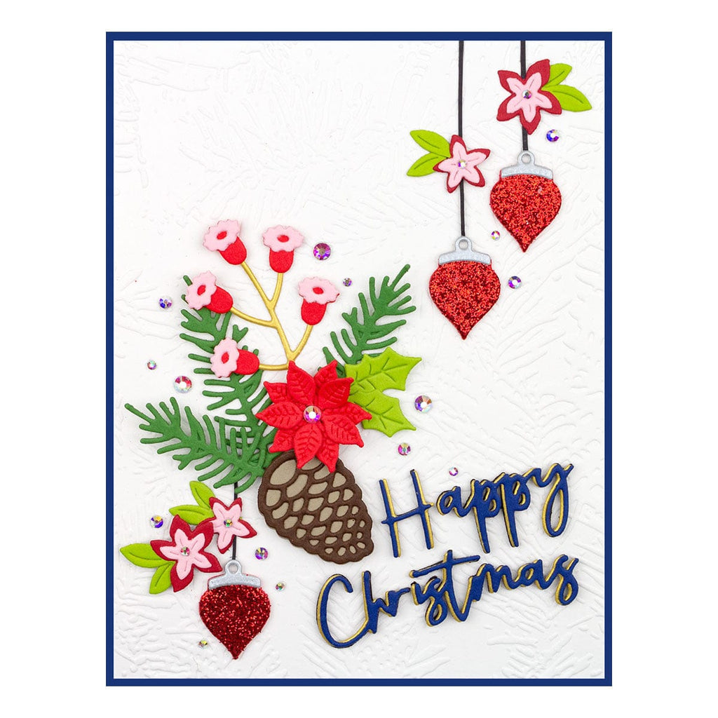 Christmas Blooms Etched Dies from the Tis the Season Collection (S4-1135) Product Example