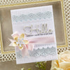Cinch and Go Blossoms Etched Dies from the Classically Becca Collection by Becca Feeken (S4-1163) lifestyle imae of hello A2 card. 