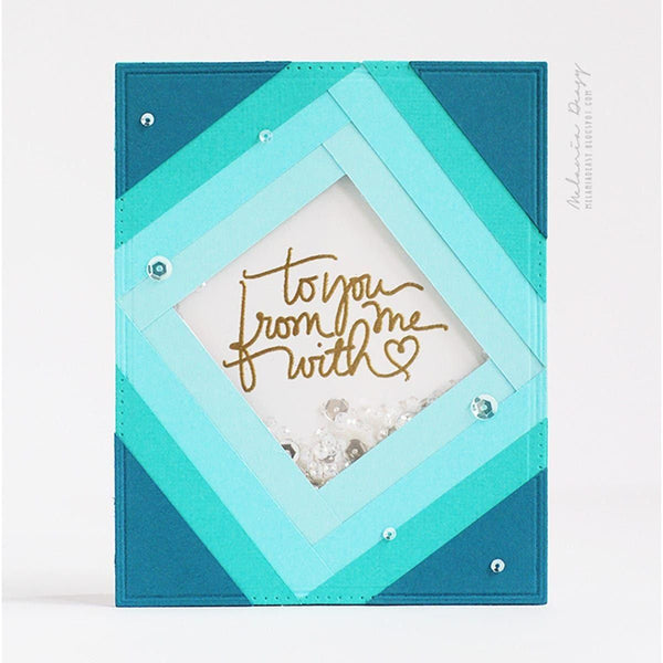 Nestabilities Scored and Pierced Rectangles Etched Dies