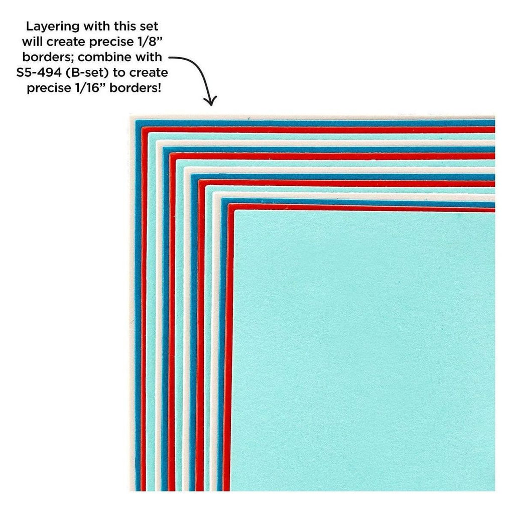 Precision Layering A2 A Etched Dies from the Precision Layering Basics Collection (S5-487) Close Detail