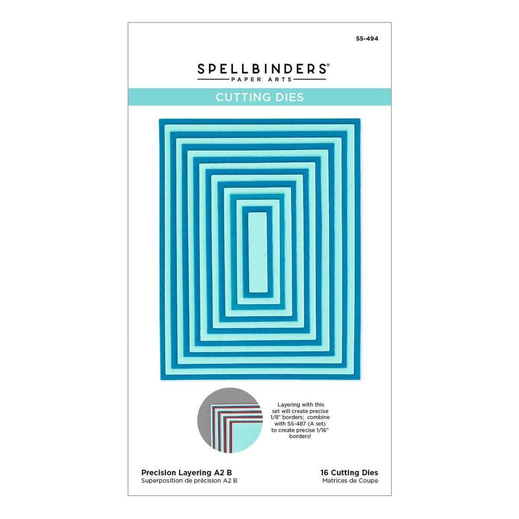 Precision Layering A2 B Etched Dies from the Precision Layering Basics Collection (S5-494) Product Packaging