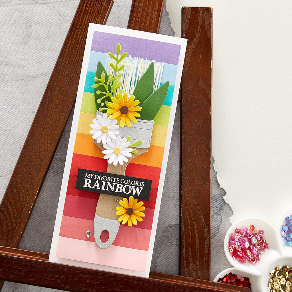 Painted Blooms Etched Dies from the Paint Your World Collection by Vicky Papaioannou (S5-497) rainbow is my favorite color. 