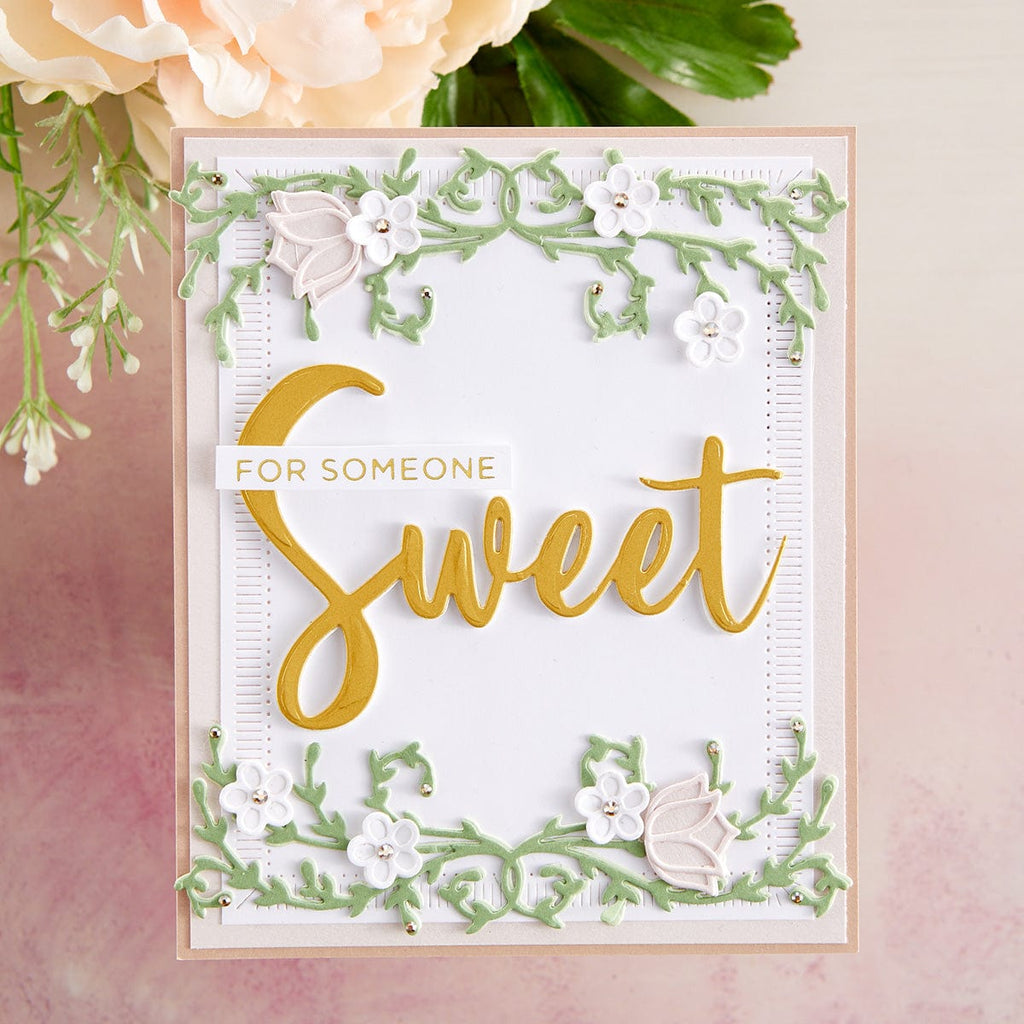 My Sweet Friend Etched Dies from The Right Words Collection by Becca Feeken (S5-512) lifestyle  project example. 