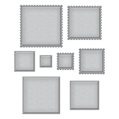 Postage Edge Squares Etched Dies | Spellbinders Paper Arts ...