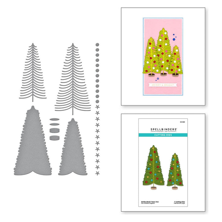 BOTTLE BRUSH TREES DUO ETCHED DIES BOTTLE BRUSH TREES DUO ETCHED DIES
