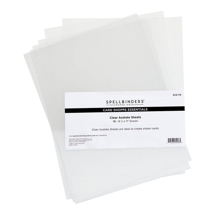 Spellbinders Clear Acetate Sheets Spellbinders Clear Acetate Sheets
