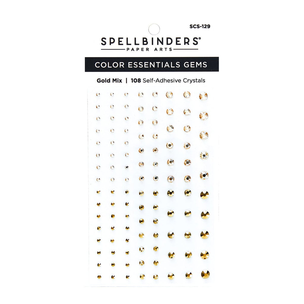 Spellbinders Color Essentials Gems 108/Pkg Crystal Mix