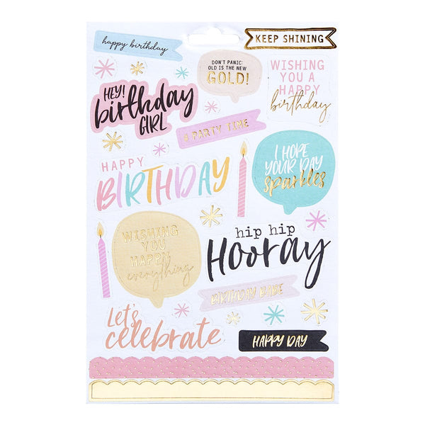 Outline Puffy Alphabet Stickers from Tinsel Time Collection