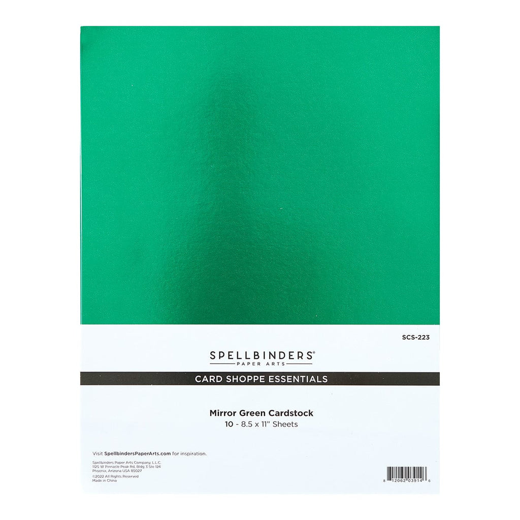 Spellbinders Cardstock - Mirror Green, SCS-223