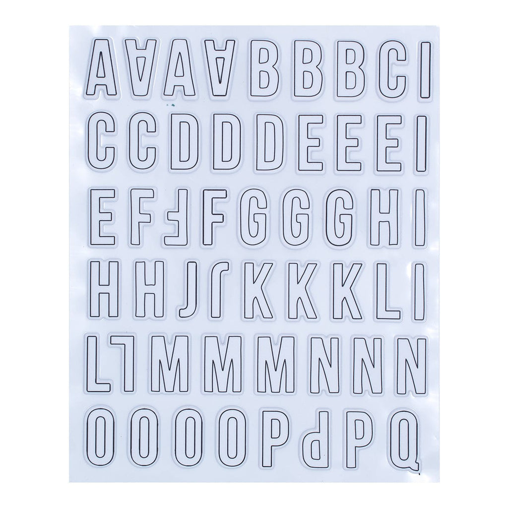 Outline Puffy Alphabet Stickers from Tinsel Time Collection - Spellbinders  Paper Arts