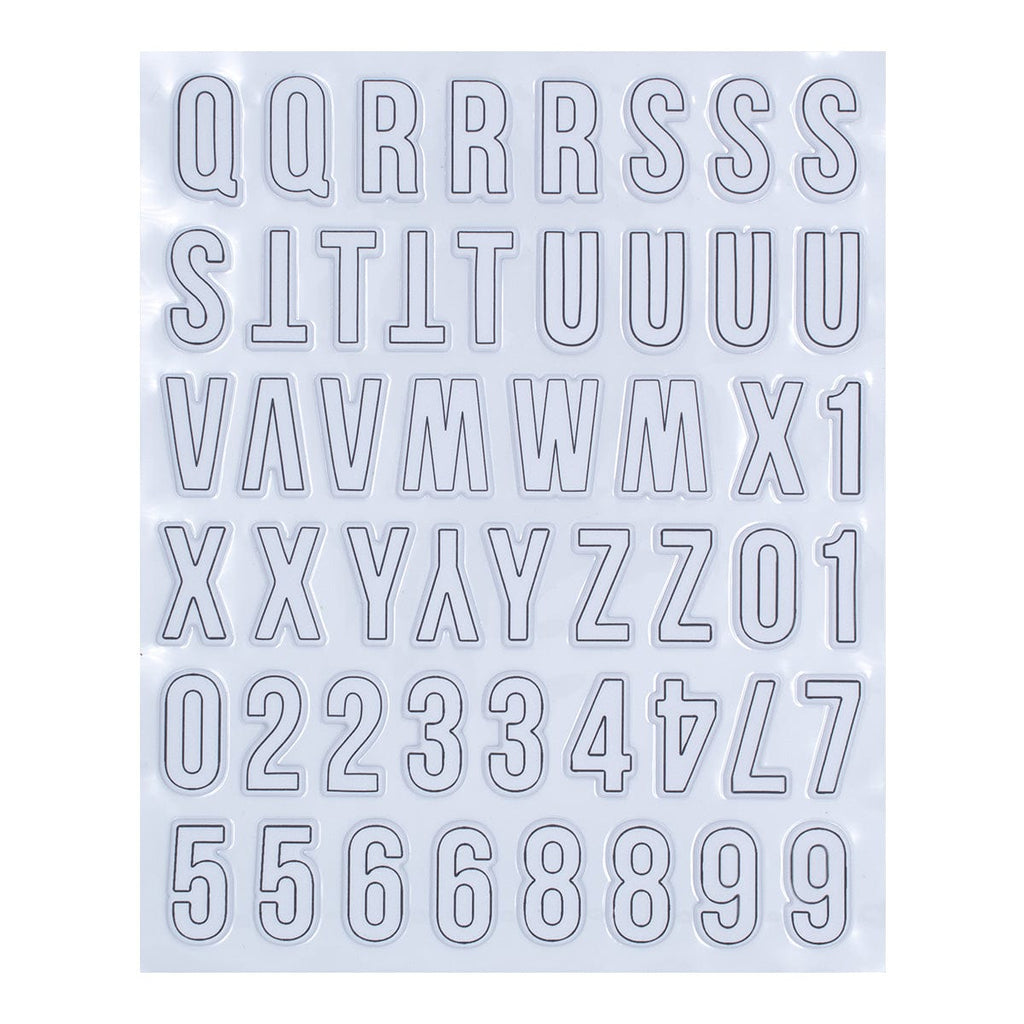 Outline Puffy Alphabet Stickers from Tinsel Time Collection - Spellbinders  Paper Arts