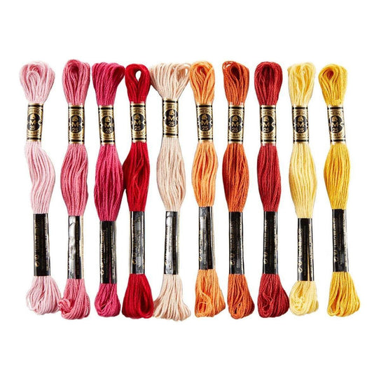 DMC Color Floss Bundle Warm 10 Pack DMC Color Floss Bundle Warm 10 Pack