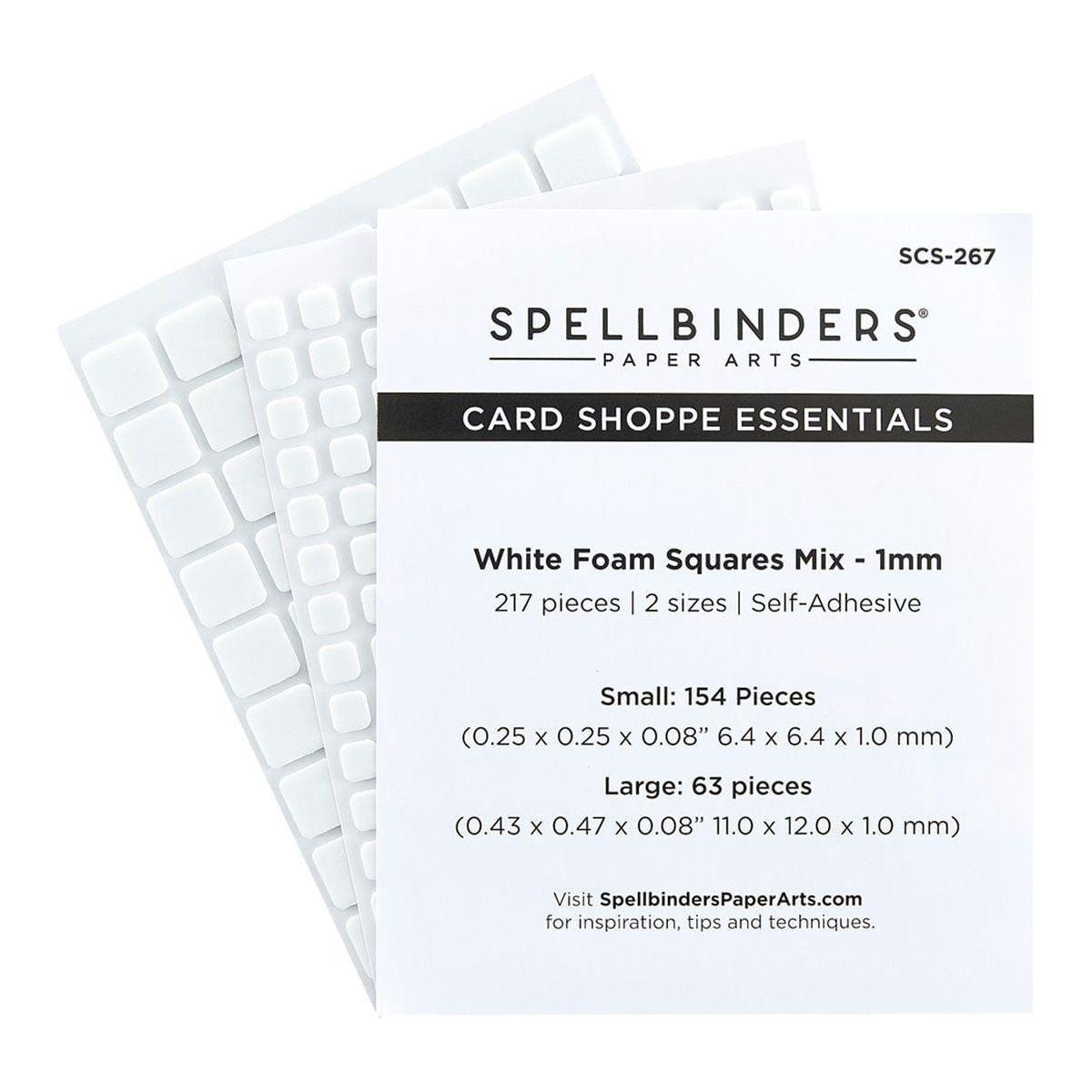 White Foam Adhesive Squares Mix - 1MM