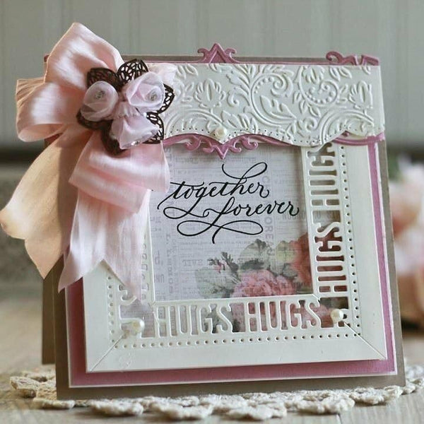 Em-bossing Fold'ers Floral 4.25 x 5.5 in Single Sided