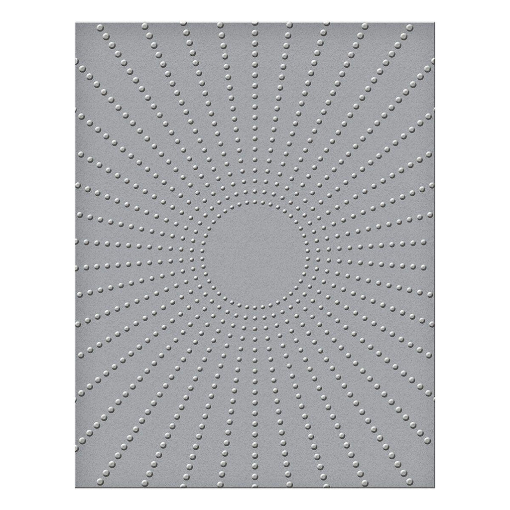 Sun Rays Embossing Folder (SES-021) Colorization mage. 