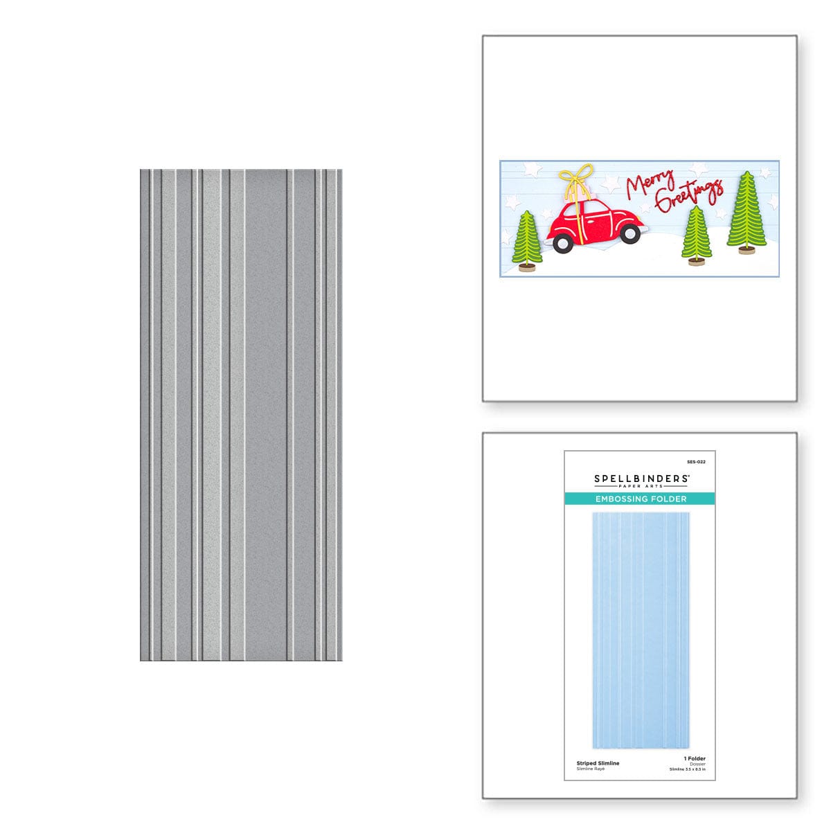 Stripes & Splatters 3D Embossing Folders