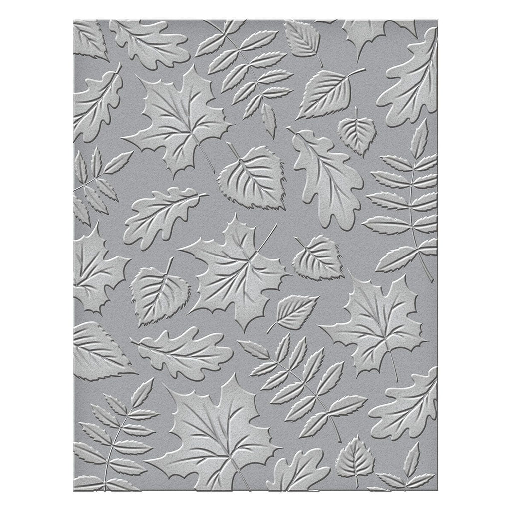 Falling Leaves Embossing Folder from the Fall Traditions Collection (SES-027) colorization. 