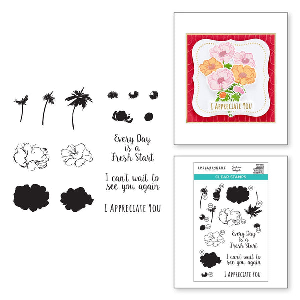 Perfect Floral Bloom  Clear Stamp of the Month - Spellbinders