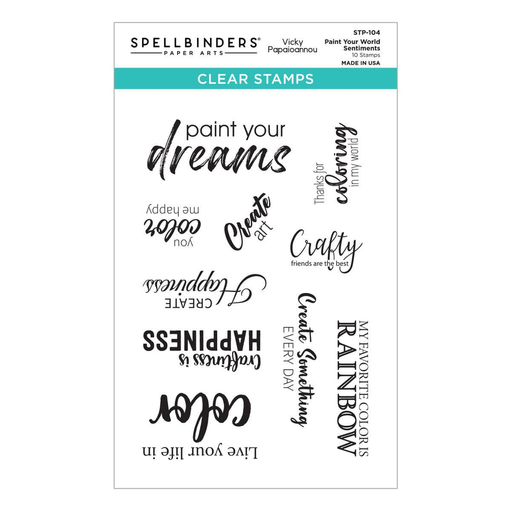 Spellbinders Etched Dies by Vicky Papaioannou Paint Your World Artful Brush