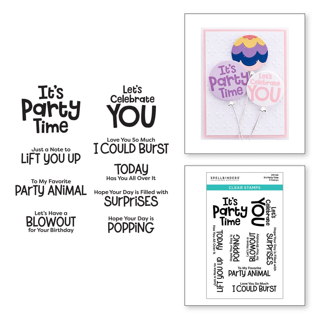 It's Party Time Clear Stamp Set from the Birthday Celebrations Collection (STP-120) combo product image