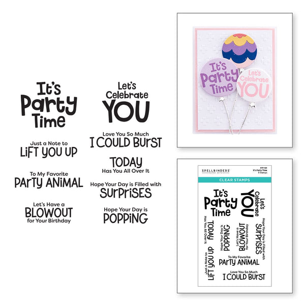 It's Party Time Clear Stamp Set from the Birthday Celebrations Collection (STP-120) combo product image