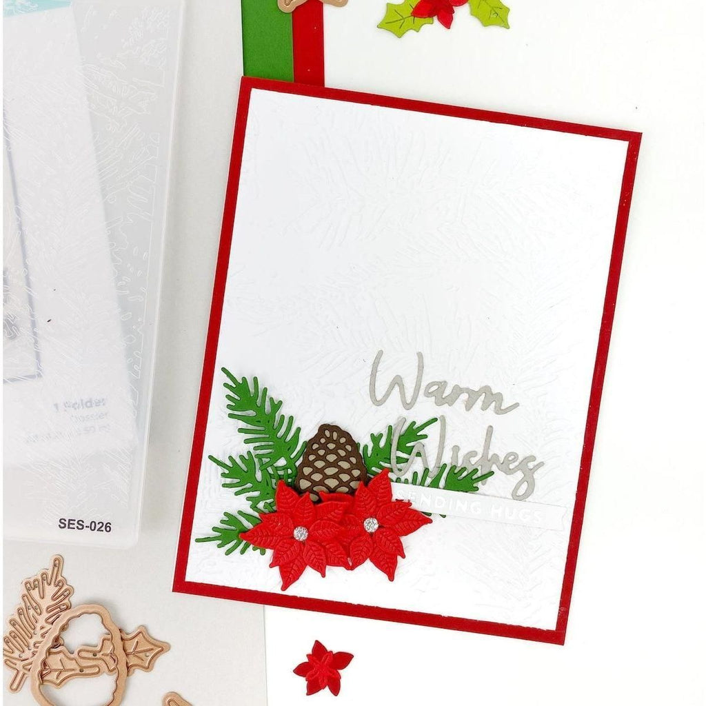 Christmas Blooms Etched Dies from the Tis the Season Collection (S4-1135) Project Example 11