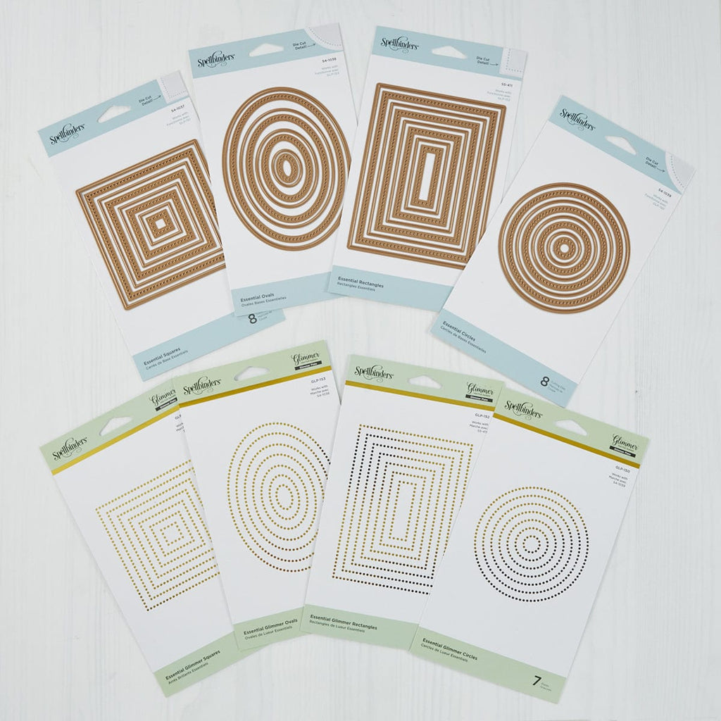Spellbinders Paper Arts Glimmer Hot Foil Plates, Essential Circles 